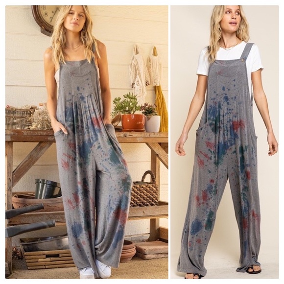POL Pants - POL Paint the Town Dyed Overalls